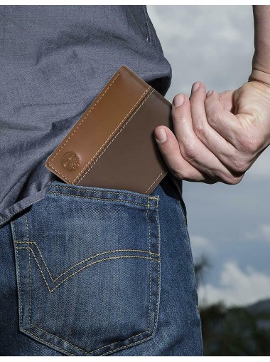 [全新3摺] Timberland Men's Hunter Color-Block Wallet - Brown /Tan